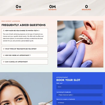Royal Smile Dental — Modern dental clinic website with appointment booking · visual 03