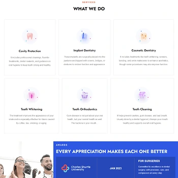 Royal Smile Dental — Modern dental clinic website with appointment booking · visual 04