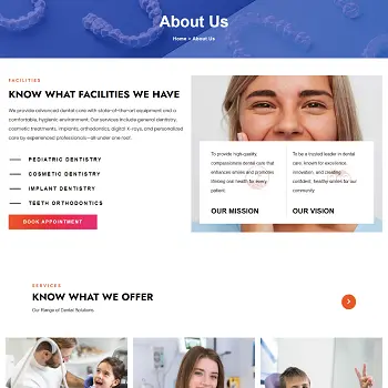Royal Smile Dental — Modern dental clinic website with appointment booking · visual 06