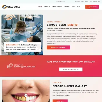 Royal Smile Dental — Modern dental clinic website with appointment booking · visual 07