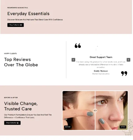 FemZou Beauty — Premium skincare e-commerce with product discovery · visual 03
