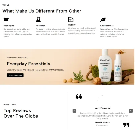 FemZou Beauty — Premium skincare e-commerce with product discovery · visual 05