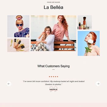 La Bellea — Makeup artist portfolio & service booking site · visual 02