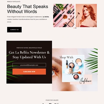 La Bellea — Makeup artist portfolio & service booking site · visual 03