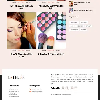 La Bellea — Makeup artist portfolio & service booking site · visual 08