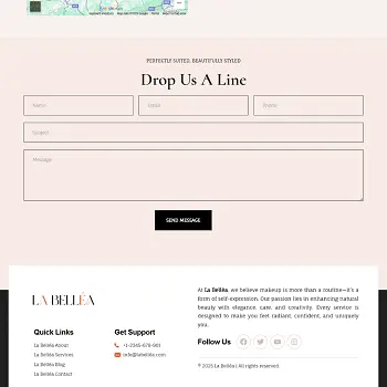 La Bellea — Makeup artist portfolio & service booking site · visual 09
