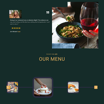The Acai Restaurant — Fine dining restaurant website with online menu · visual 03