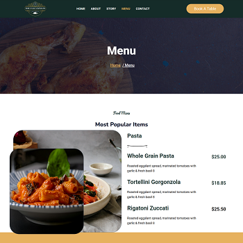 The Acai Restaurant — Fine dining restaurant website with online menu · visual 05
