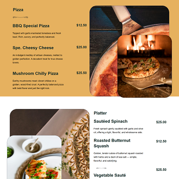 The Acai Restaurant — Fine dining restaurant website with online menu · visual 08