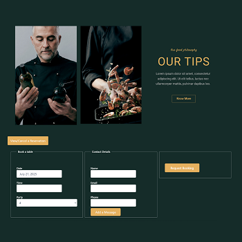 The Acai Restaurant — Fine dining restaurant website with online menu · visual 09