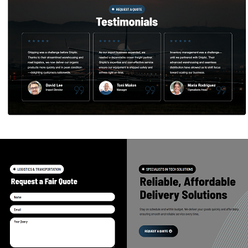 Freight Edge — Transport & logistics company corporate website · visual 03