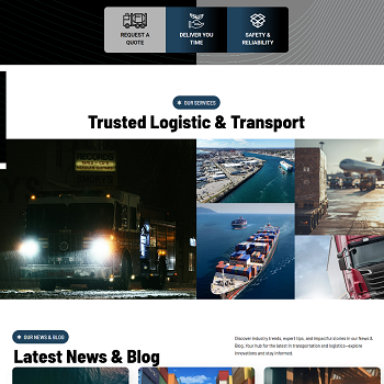 Freight Edge — Transport & logistics company corporate website · visual 04