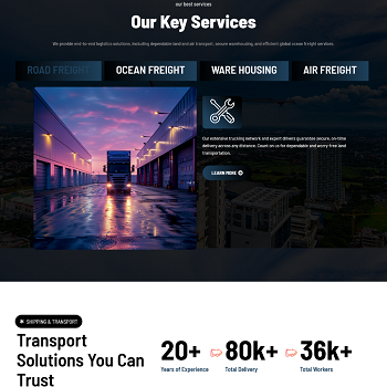 Freight Edge — Transport & logistics company corporate website · visual 08